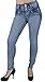 Plus/Junior Size Colombian Design High Waist Butt Lift Levanta Cola Skinny Jeans