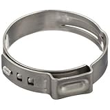 25 pc Bag, Oetiker Style Stainless Steel Clamp, Cinch Crimp Ring Size 13.3 mm,