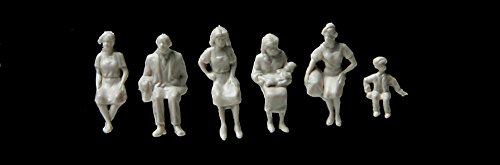 Walthers, Inc. Sitting Figures Unpainted Pkg(72) Toy