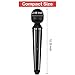 Cordless Wand Massager with 3 Powerful Speeds and 5 Vibration Modes for Neck Shoulder Back Body Massage, PALOQUETH Handheld Rechargeable Massager for Deep Tissue Massage Muscles Pain Relief
