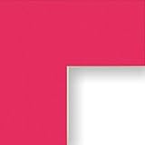 Craig Frames B800 11x14-Inch Mat, Single Opening for 8x10-Inch Image, Hot Pink with Cream Core