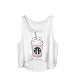 JETTINGBUY Women Short-cut Tops Crop Top Vest Tank Tops Digital 3D Print T Shirt Small