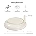 hygger Aquarium Air Stone, Fish Tank Bubbler, Nano Furnace Flue Round Stone Disk, Small Bubbles and High Dissolved Oxygen for Hydroponics, with 2 Suction Cups, 1 Adjust Valve, 1 Check Valve (2 Inch)
