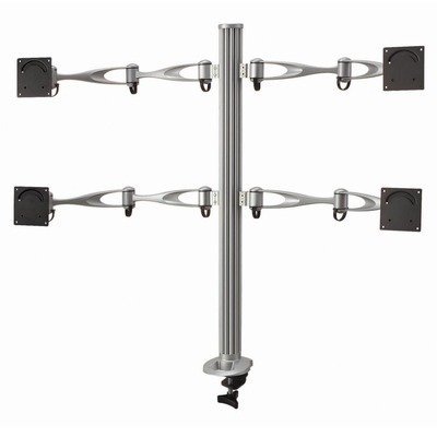 Cotytech Quad Monitor Desk Mount Full Swing with Clamp Base (DM-41A2-C)