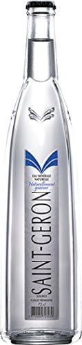 Saint-Geron (Sparkling) Natural Spring Mineral Water, 25.3 fl oz (2 Glass Bottles)