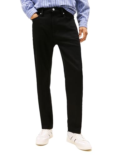 Tommy Jeans Men's Regular Tapered Jeans,Denim Black 30x32