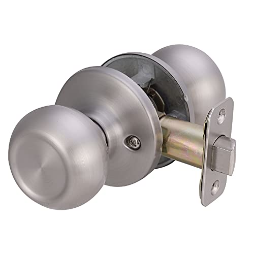 Amazon Basics Closet Door Knob, Coastal, Satin Nickel Pricepulse