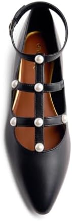 Damen Motley Mary Jane Schuh, Schwarz, 37 EU