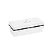 JR William Modern Pen Holder #3, Modern Black Acrylic Pen Holder for Desk, Office Desk Accessories Organizer and Pen Stand in a Luxury Gift Box Packaging - Soho Black