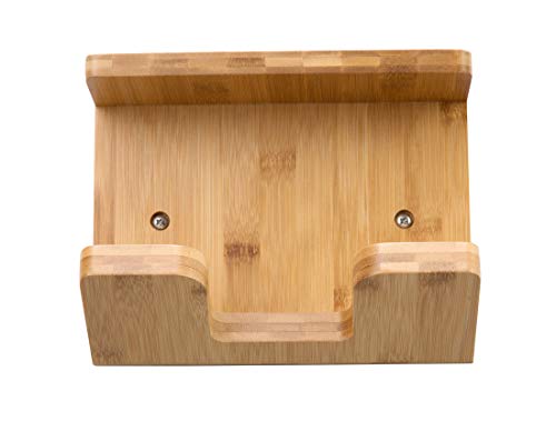 JackCubeDesign Bamboo Skateboard Wall Mount Rack Longboard Skate Display Organizer Holder with Tray - MK393A