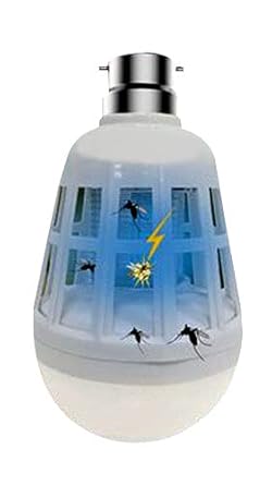 Upsham Light-Dual LED Lightbulb and Bug Light Zapper & Mosquito Killer LED Bulb LED Bug Zapper Lamp E27 Insect Mosquito Night Lighting Killing Fly-220V 15W