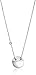 Fossil Engravable Silver Pendant Necklace