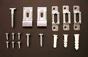 100 Complete Art Picture Frame SECURITY HANGING Kits for WOOD FRAMES with FREE Wrenches