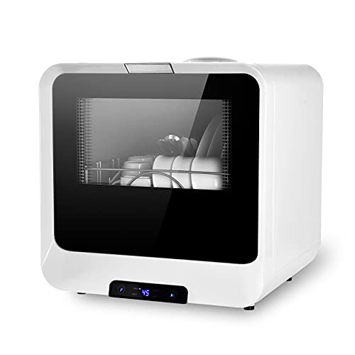 Portable Countertop Dishwasher with 4 Washing Programs and AirDry Function,7