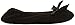 isotoner Women's Terry Ballerinas, Black, Medium