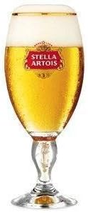 Set Of 2 One Pint Stella Artois Gold Rimmed Glasses Amazon Co Uk Kitchen Home