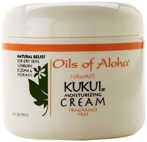 Hawaiian Value Pack Kukui Nut Oil Of Aloha Cream Fragrance Free 3 Jars 4 oz. each
