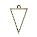 WSSROGY 20 Pack 30 x 20 mm Antique Bronze Triangle Framework Open Back Bezel Pendant Blanks Zinc Alloy Accessories for Jewelry Making