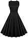 Women's Vintage Sleeveless 1950's Floral Spring Garden Party Picnic Swing Dress