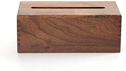 LOO Walnut Tissue Box Cover Rectangular