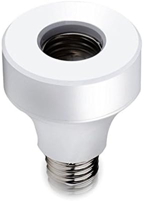 E26 WiFi Smart Home Light Bulb Socket, UNPOPULAR Smart Bulb Adapter Wireless Lamp Holder Plug Compatible with Alexa and Google Home Assistant, No Hub Required, APP Control Anywhere 2.4G Wifi Only