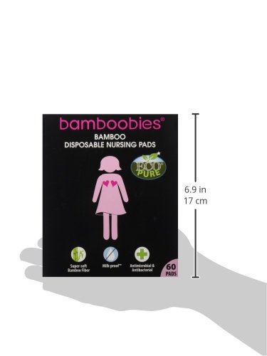 Bamboobies Disposable Nursing Pads for Breastfeeding, Breast Pads for Sensitive Skin, 60 count