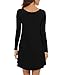 VIISHOW Women's Long Sleeve Casual Loose T-Shirt Dress