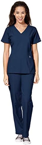 WonderWink W123 Womens Stylized V-Neck 