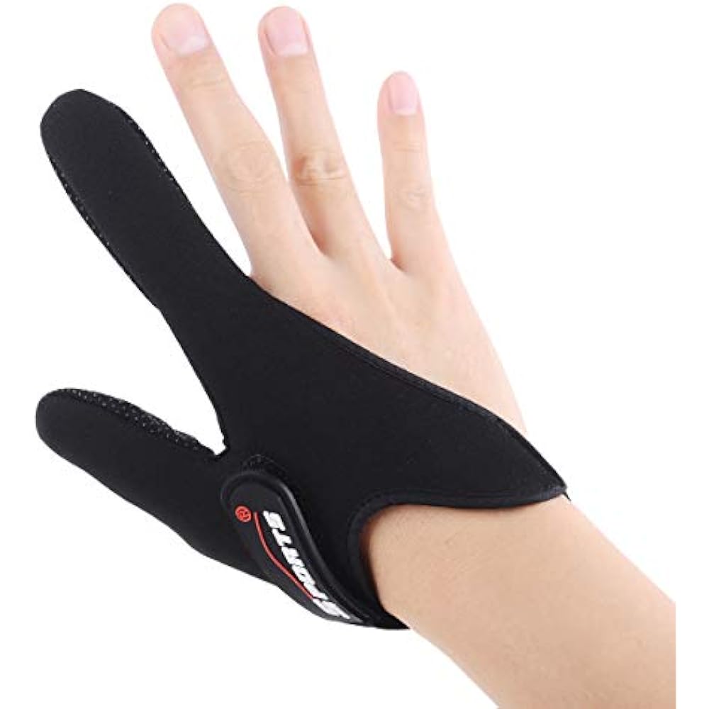 Professional Thumb + Index Finger Neoprene Glove For Fishing Black eBay