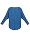 ZANZEA Women's Batwing Sleeve Off Shoulder Loose Oversized Baggy Tops Sweater Pullover Casual Blouse T-Shirt Blue US 8/Tag Size M