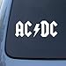 AC-DC - Vinyl Decal Sticker #A1333 | Vinyl Color: White