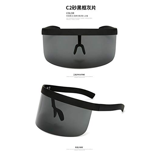 Sonnenbrille Big Mask Mirror Sonnenschutz Anti-Peeping Mask Ideal Radbrille Autobrille und Anglerbrille mit UV-Schutz – Bild 3