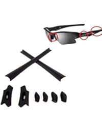 Galaxy Nose Pads & Earsocks Rubber Kits For Oakley Flak Jacket XLJ Black