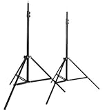 CowboyStudio Set of Two 7 feet Photography Light Stands with Cases