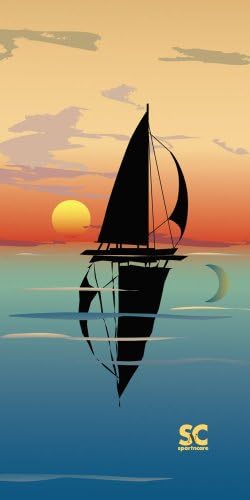Sport N Care Marine Towel (Mirror Sail) Beach Towel 32" x 60"