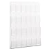 Safco Reveal Literature Rack, 24 Compartments Magazine Holder, Wall-Mounted Brochure Organizer, Acrylic, Clear