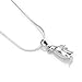 925 Sterling Silver Penguin Bird Animal Lover Pendant Necklace, 18 inch Snake Chain