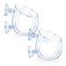 SunGrow Crystal Aquarium Planter with Suction Cups, 2″ x 2.3″, Creates Floating Illusion for Your Aquarium, 2pcsthumb 1