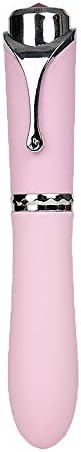 YiL Pen-Style Personal Wireless Massager, Handheld Electric Wand Relax Therapeutic for Body Waist Beck Shoulder Back Muscle, Powerful Portable Waterproof Cordless USB Recharging -Pink