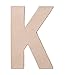 Paper Mache Letter - K - 8 x 5.5 x 1 inches