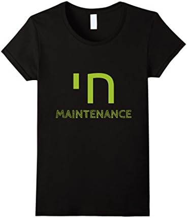 Womens Chai (High) Maintenance T-Shirt Funny Jewish Tees Large Black