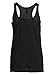 Pretty Attitude Womens Skull Guitar Tarot Card Loose Fit Tank Top Muscle Tee – Size Medium Black