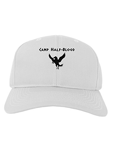 TooLoud Pegasus Camp Half-Blood Adult Baseball Cap Hat - White