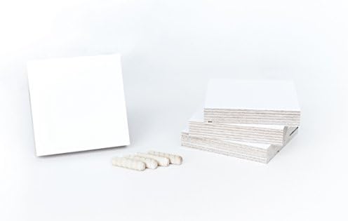 Mini Dry Erase White Board Blocks - Set of 4 - Square 4 x 4 inches - Ready to Hang or Stand - Child Classroom Fun