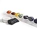 10 pc Chakra Crystal Healing Kit: Large Selenite Bar, 7 Chakra Natural Polished Tumbled Stones in Black Velvet Bag with Chakra Information Card, Black Tourmaline Specimen, Votive, Beverly Oaks COA