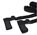 Acome Hand & Ankle Cuffs Strap Kits With Soft Pillow For Female Male and Couple Black