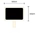 Akak Store 6 pc Mini Retangle Chalkboard with Wooden Blackboard Clip for Message Board Signs Wedding Birthday Party Decorations