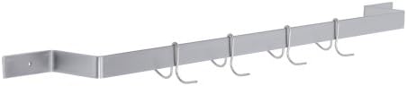 Wall Mounted Pot Rack, single line, 60" long