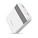 Yoobao Power Bank 10000mAh Portable Charger, (Small) Portable Phone Charger, Powerbank External Cell Phone Battery Backup Pack (LED Display), USB Power Banks for iPhone X,7, Galaxy and More (White)