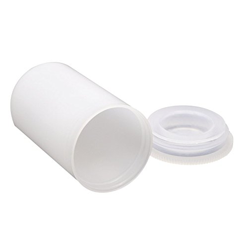 Plastic Film Canister, 35MM Empty Camera Reel Containers, 60 Pack, White, 2" H, 1" W, Plastic, Films Developing Processing Tube, Roll Case, with Caps, for Small Accessories, Beads